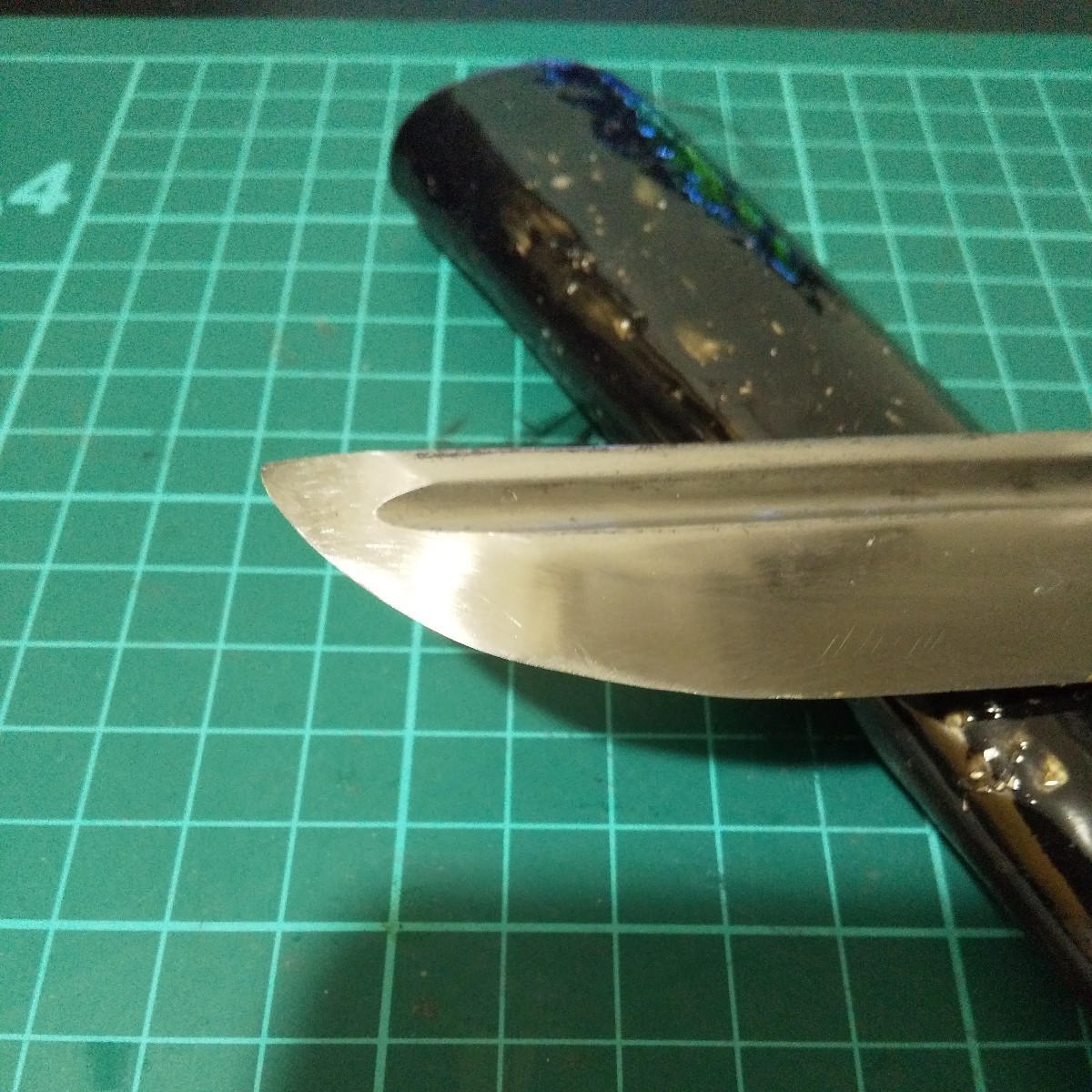短刀16(日本刀、軍刀、残欠)研ぎup!グレード品。登録不要、_切っ先形状変更しました。