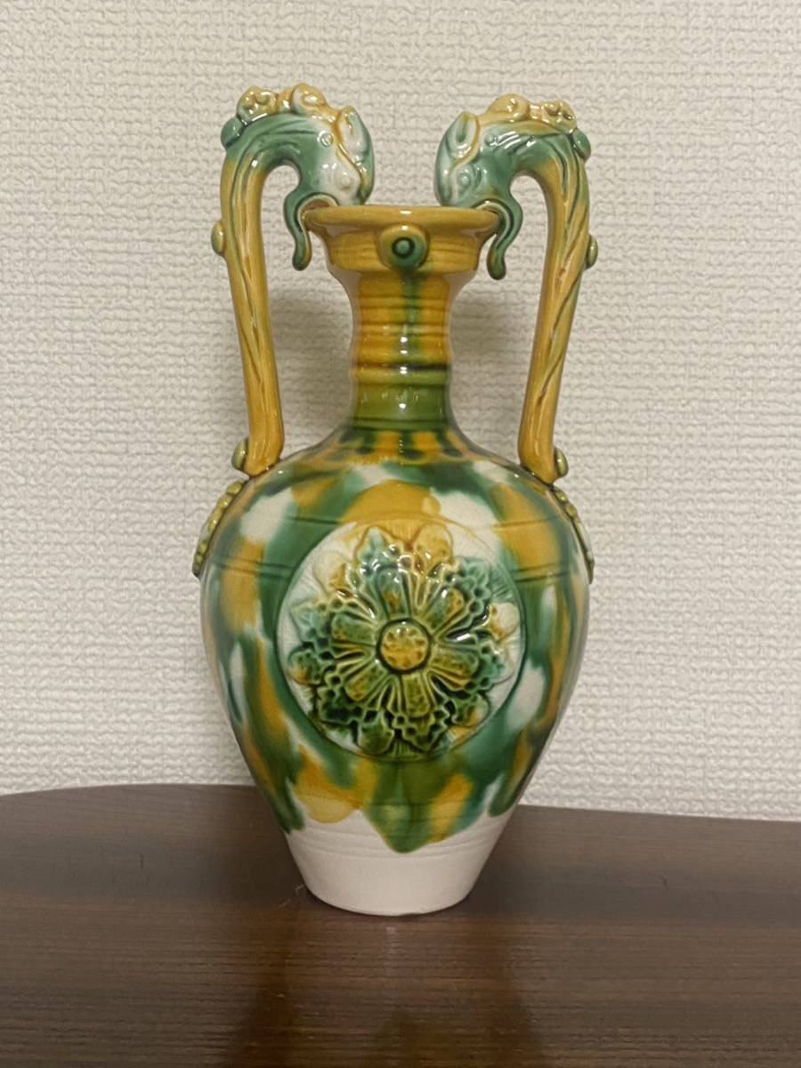 Yahoo!オークション - 中国美術三彩龍耳壺茶道具 唐物 Yahoo!オークション - 中国美術三彩龍耳壺茶道具 唐物