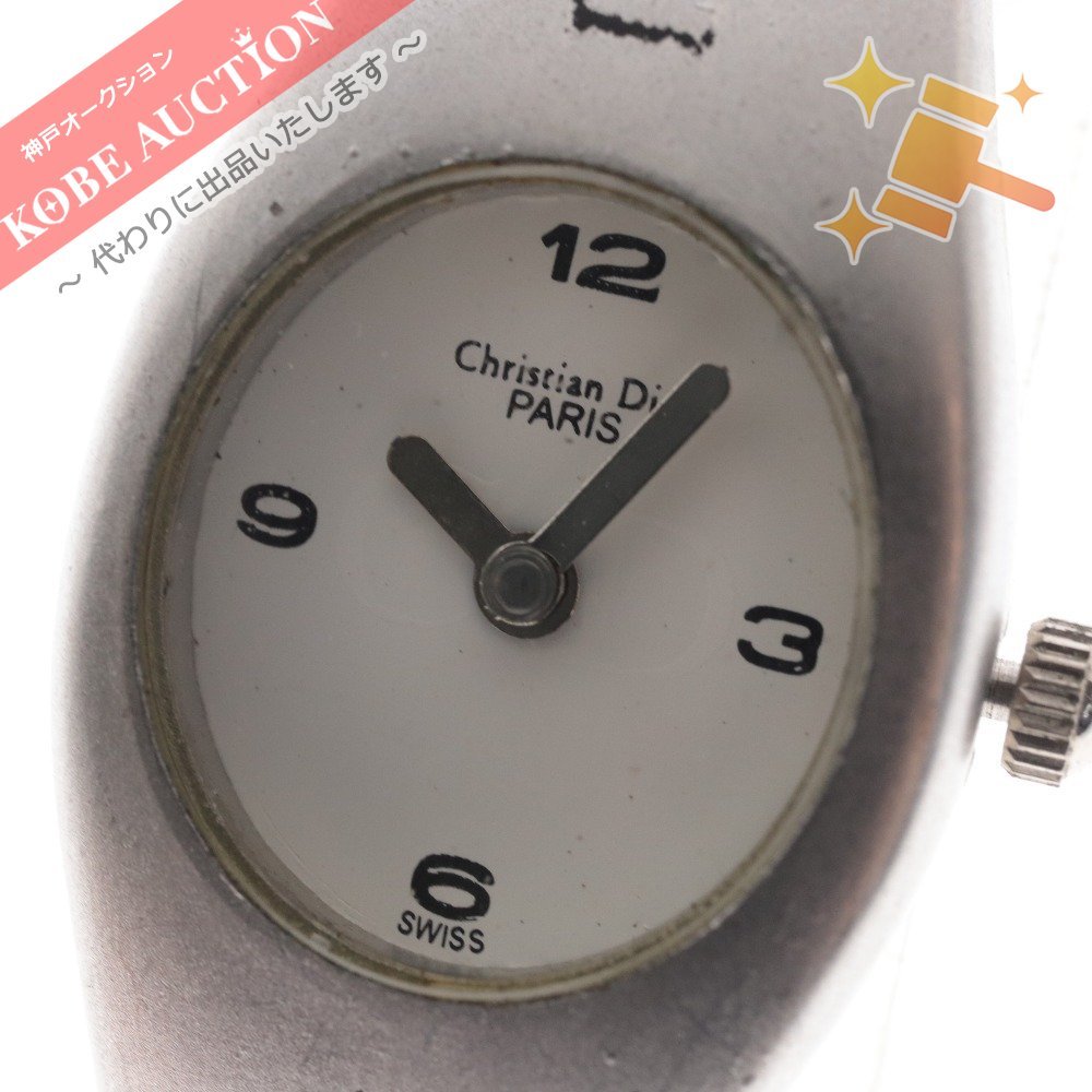 ■ ディオール 腕時計 WB8101 クォーツ 約30g レディース シルバー 文字盤ホワイト_画像1
