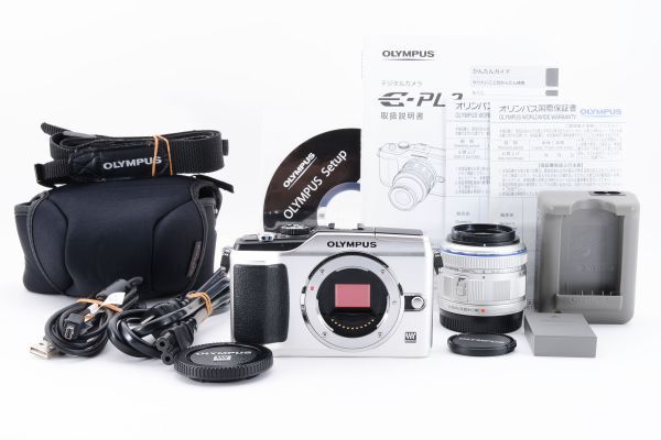 【付属品多数】 Olympus オリンパス PEN E-PL2 レンズキット ミラーレス一眼カメラ #342
