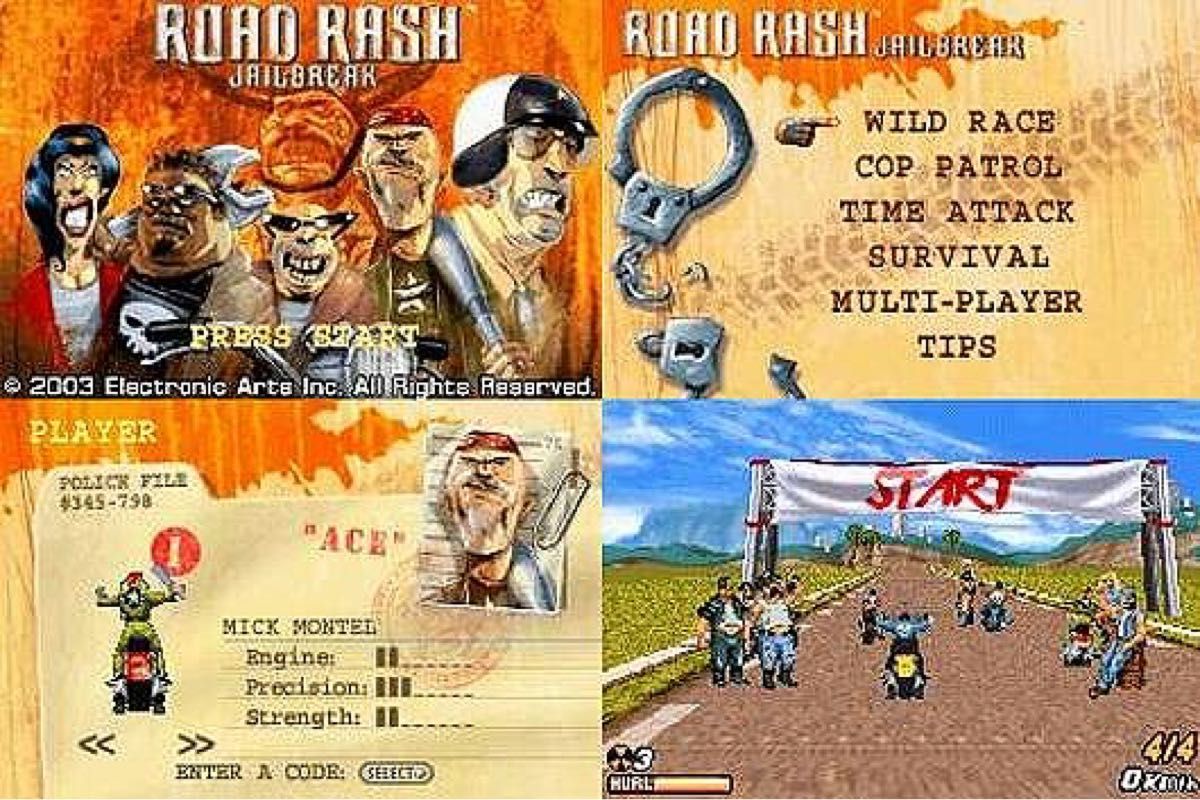 ロードラッシュ Road Rash: Jailbreak 海外版 GBA ニンテンドーDS 任天堂 レトロゲーム