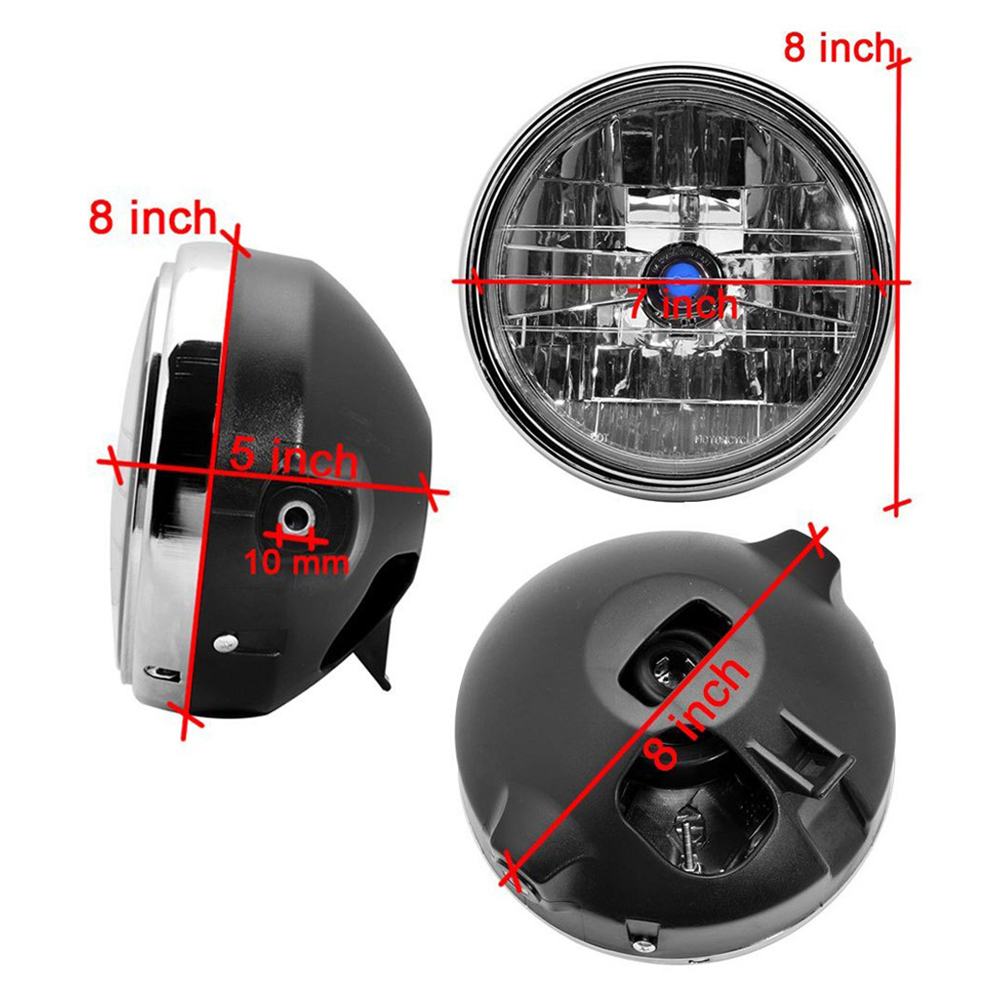 バイク ヘッドライト マルチリフレクター 汎用 互換 H4 ドレスアップ カブ 180mm ヤマハ ホンダ CB400SF XJR 400 1200 1300 RZ_画像6