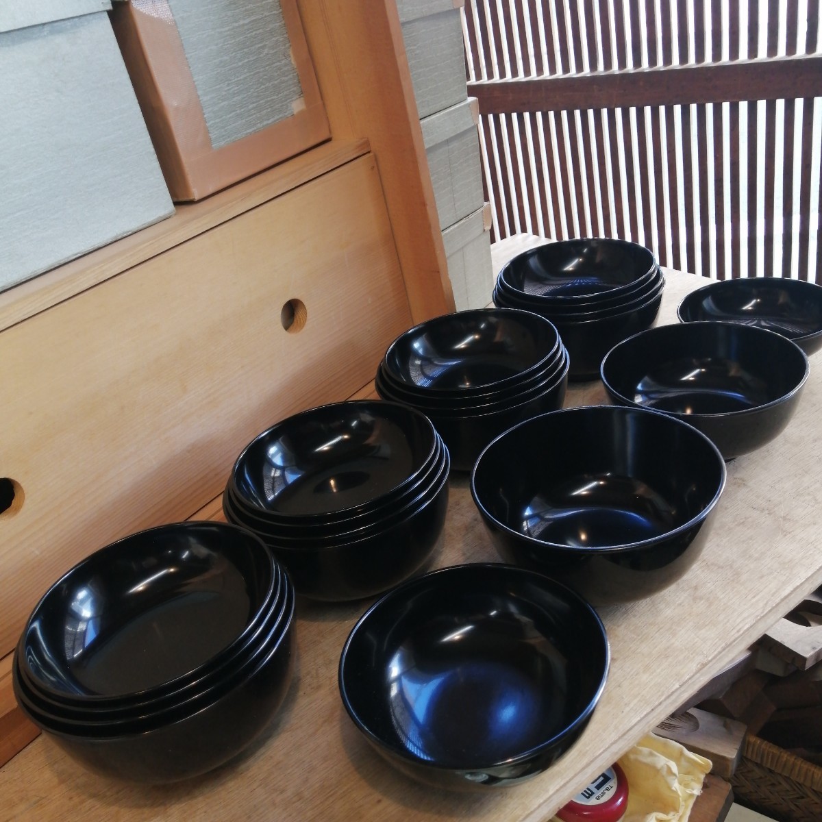 懐石道具一式 宗春 茶道具 漆器 木製 漆 懐石料理 木箱の画像2