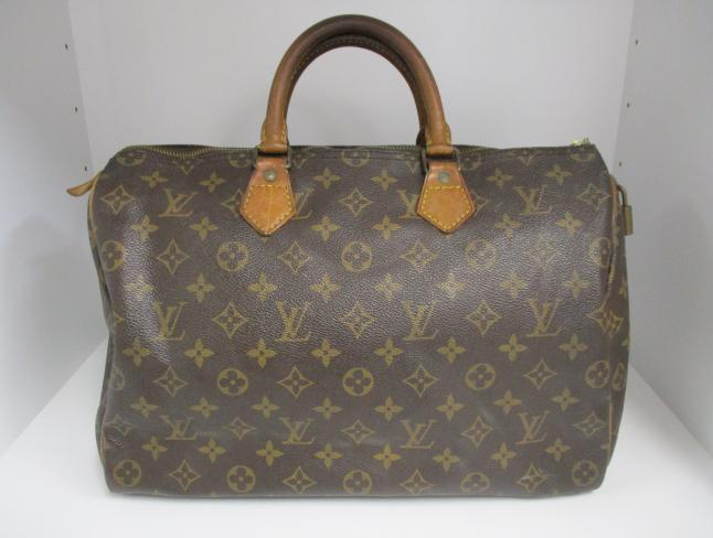 ☆ LOUIS VUITTON ルイ ヴィトン モノグラム スピーディ 35 ハンドバッグ ミニボストン ジャンク S4013104_画像1