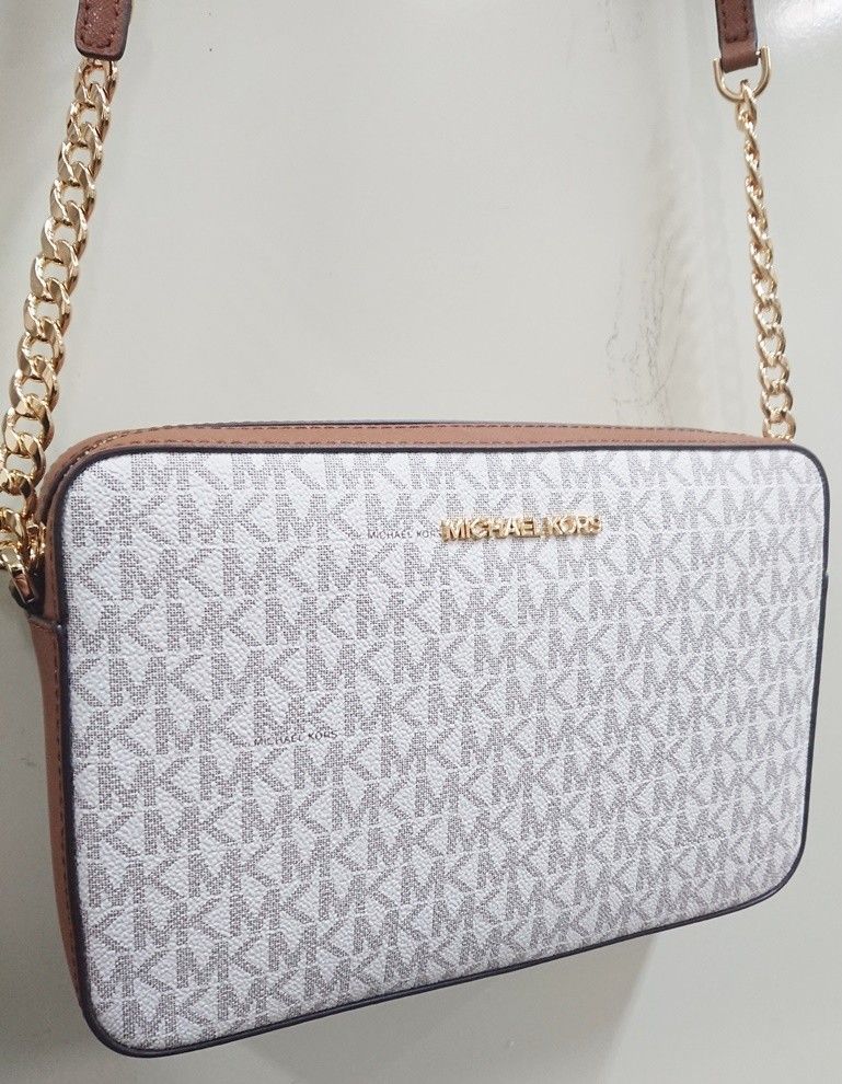 MICHAEL KORS マイケルコース ショルダーバッグ MK柄 クロスボディ 斜め掛け 35F8GTTC3B VANILLA 