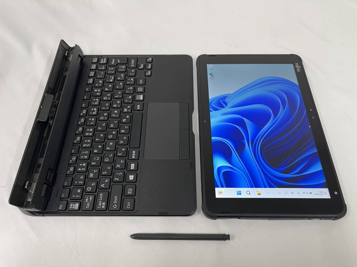 富士通 タブレット ARROWS Tab Q5010/DB［Intel Celeron N4020／メモリ4GB／eMMC 64GB／Win11／10.1型（1920×1200）］現状 ジャンク品 492_画像3