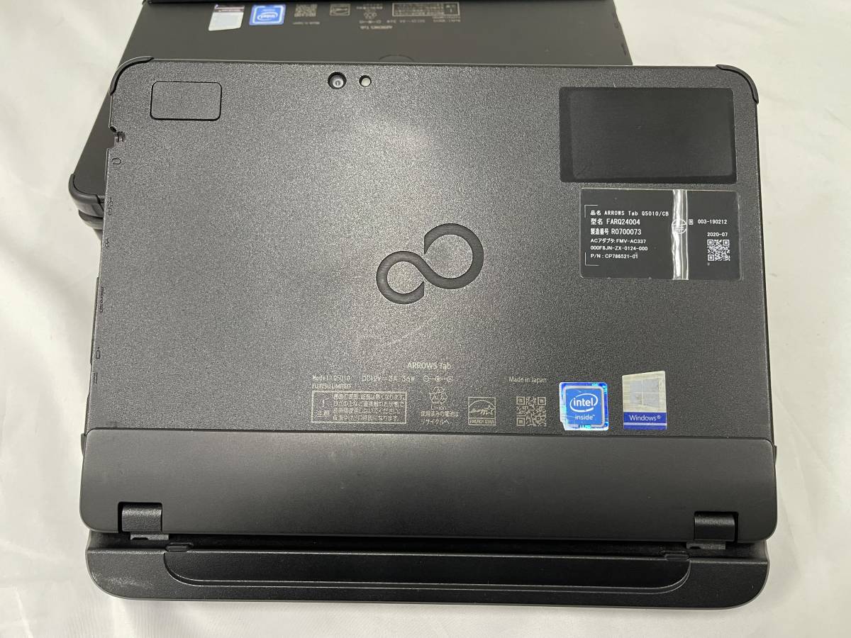  Fujitsu ARROWS Tab Q5010/CB совместно 5 шт. [Intel Celeron N4000| память 4GB|10.1 type (1920×1200)] планшет утиль 517