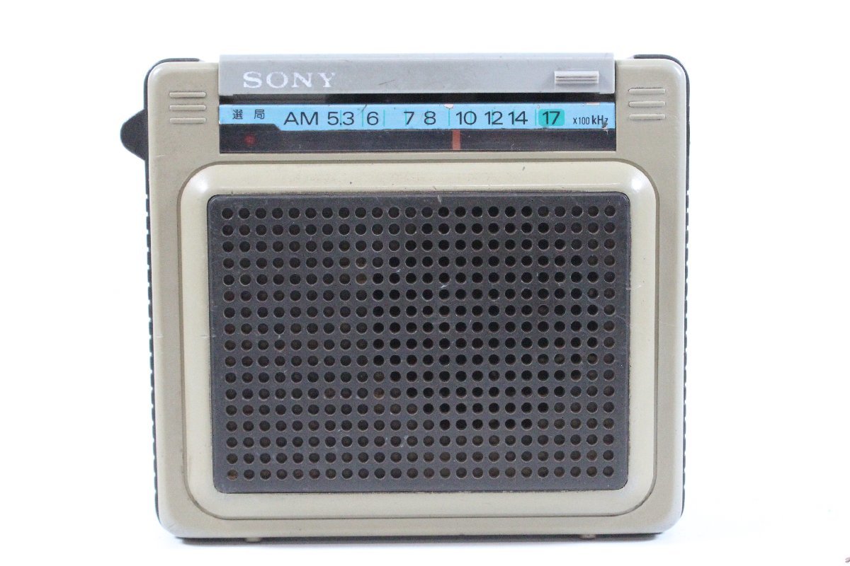 SONY ソニー AM RECEIVER AMラジオ ICR-S71 ポータブルラジオ（2） 【現状品】_画像2