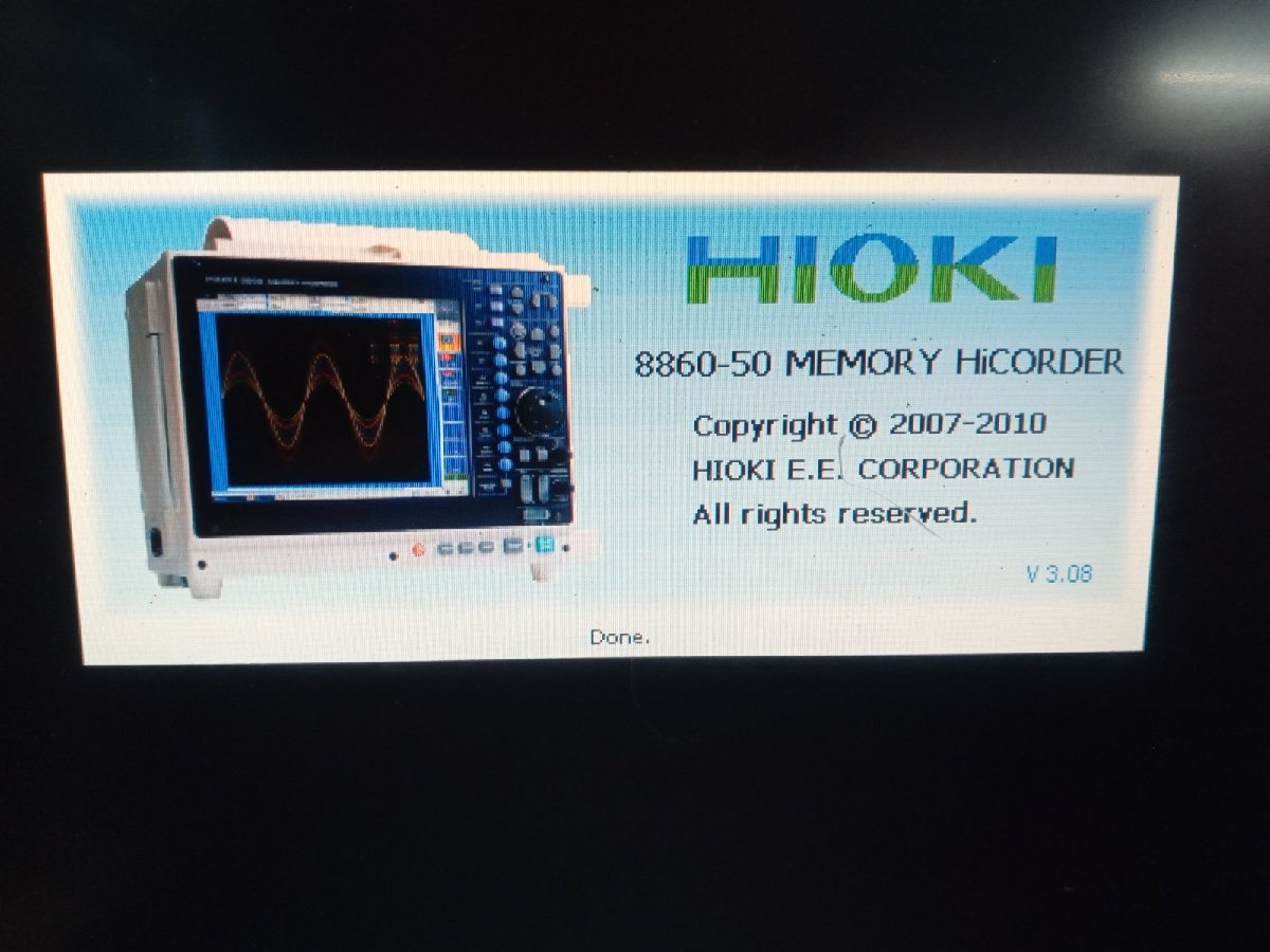 HIOKI 日置 8860-50 MEMORY HiCORDER メモリーハイコーダー 2010年製【現状品】_画像3