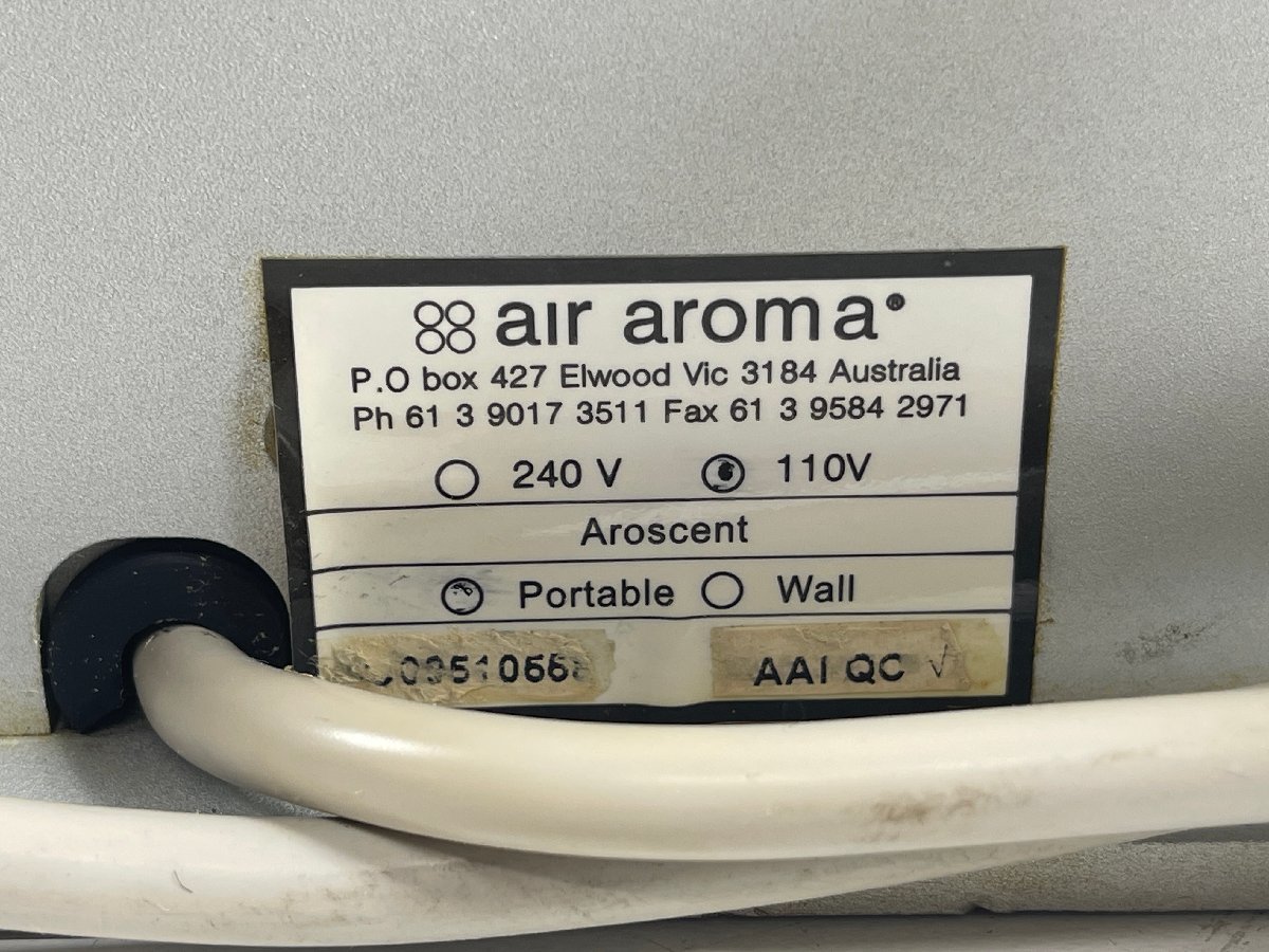 air aroma エアーアロマ Aroscent アロセント wall? portable? 業務用アロマディフューザー 【現状品】の画像10