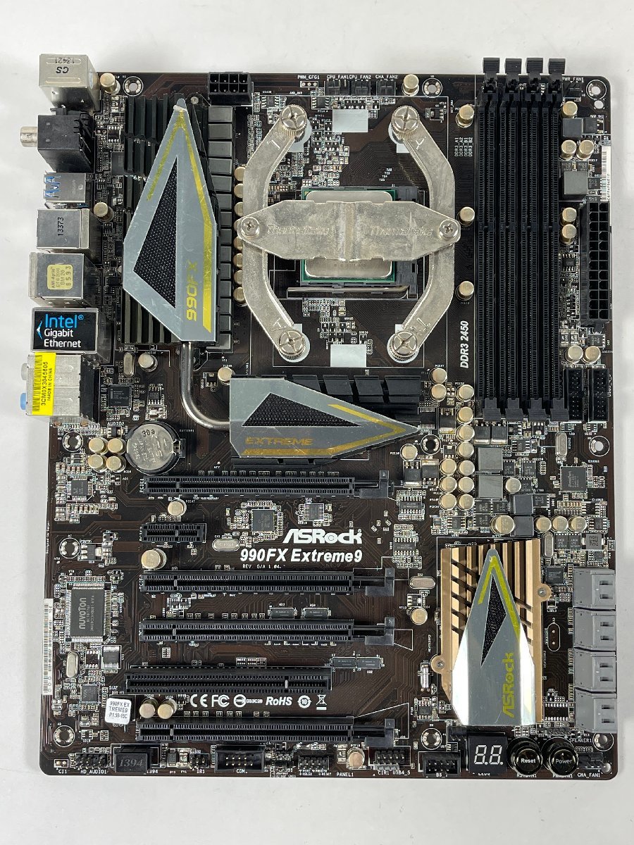 ASROCK 990FX EXTREME9 AMD FX-9370 THERMALTAKE NIC C4 マザーボード CPU CPUクーラー セット 【ジャンク品】_画像7