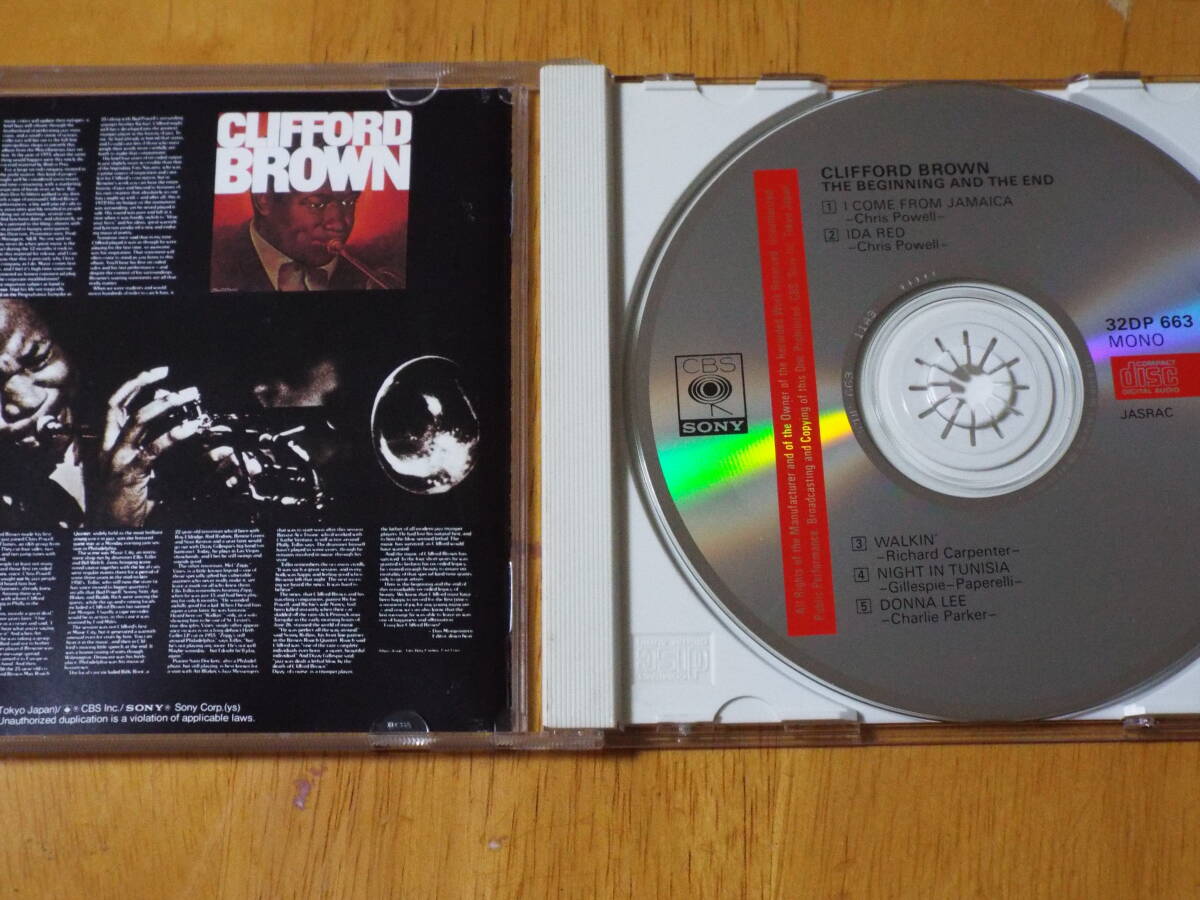 JAZZ ◇ クリフォード・ブラウン CLIFFORD BROWN ザ・ビギニング・アンド・ジ・エンド ◇ 32DP663◇の画像2