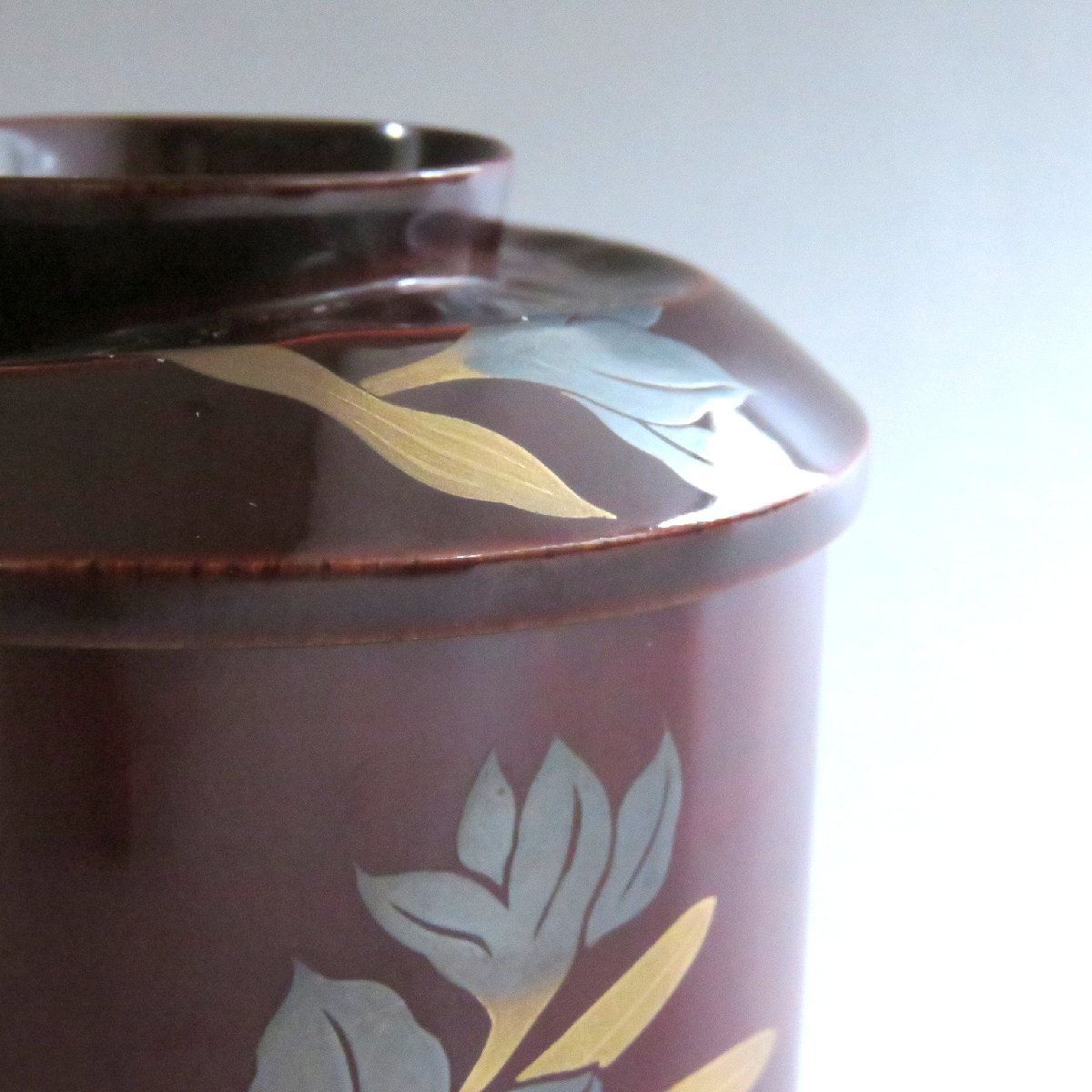 ◆◇時代 竹溜塗 水仙蒔絵 小吸物椀 蓋向付 lacquer ware◇◆和食器 懐石 おしゃれなうつわ dby9826-x_画像9