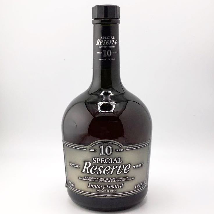 ★訳あり★SUNTORY SPECIAL Reserve WHISKY サントリー スペシャル リザーブ ウイスキー 10年 750ml 43% 古酒 箱無し 開栓済【S90127-352】_画像1