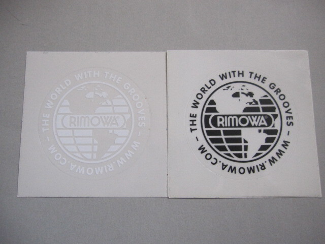RIMOWA リモワ ステッカー シール 白黒セット 2枚セット 非売品 未使用品の画像1