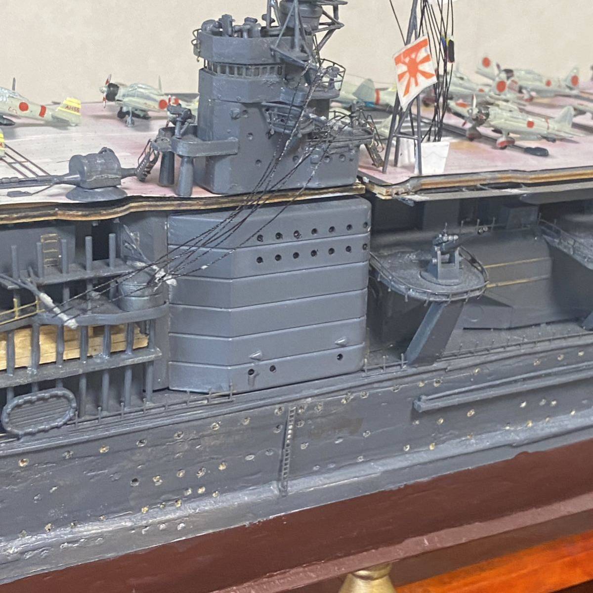 ディアゴスティーニ 模型 赤城 日本海軍 艦船模型 プラモデル インテリア アクリルケース付き 1円スタート 引き取り限定_画像4
