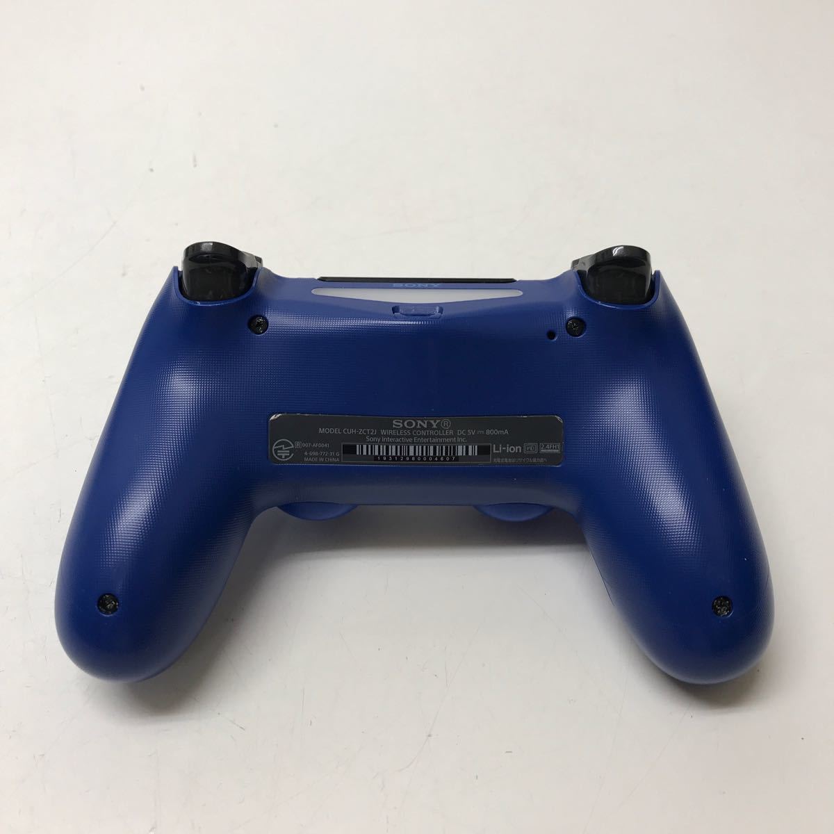 A077★SONY Ps4ワイヤレスコントローラー CUH-ZCT2J Wave blue【動作品】_画像6