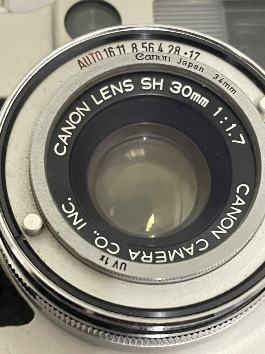 D02030 Canon キャノン Demi EE17 SH 30mm 1:1.7 フィルムカメラ コンパクトカメラ _画像3