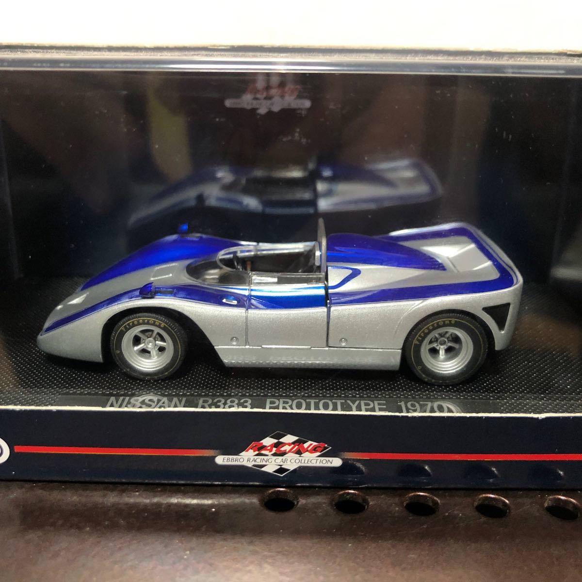 エブロ 1/43 ニッサン R383 プロトタイプ 1970 シルバー/ブルー