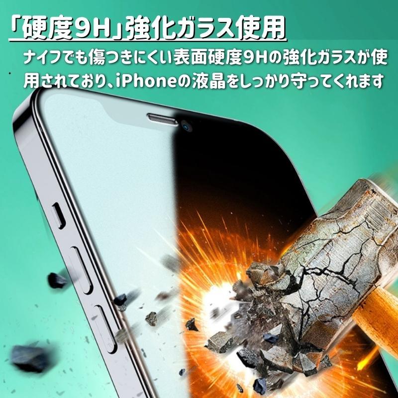 iPhone 12ProMax ブルーライトカット グリーンフィルム ガラス 強化ガラス フィルム 指紋防止 飛散防止 12 Pro Max_画像5
