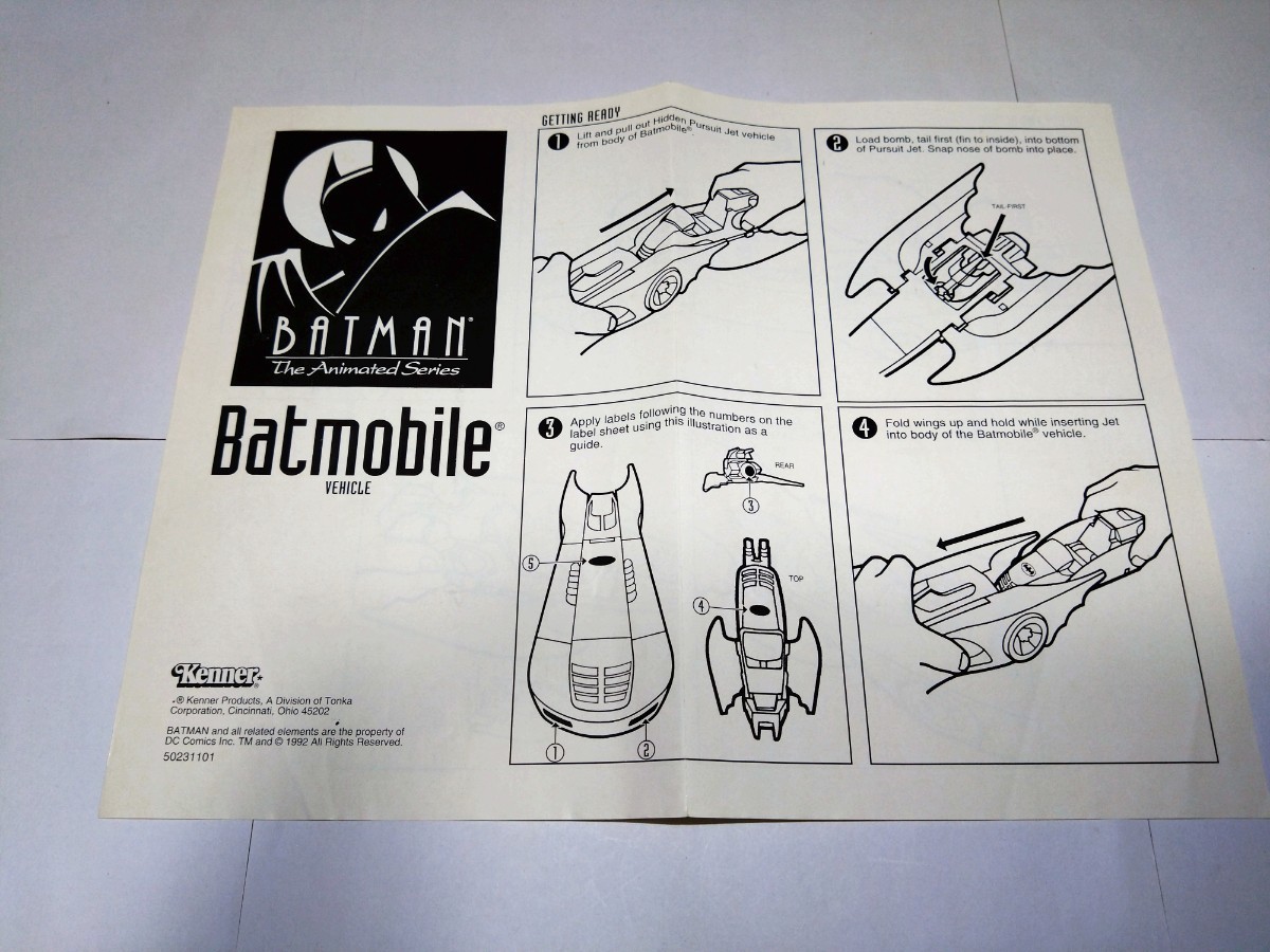 Kenner BATMAN Batmobile ケナー アニメ版 バットマン バットモービル アメコミ _画像3