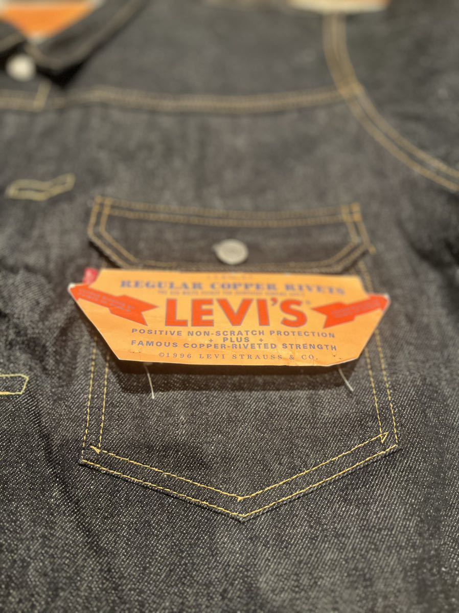 【デッドストック】90's Vintage LVC (Levi's Vintage Clothing) 506XX 1st リジット☆バレンシア 555☆44☆アメリカ製_画像4