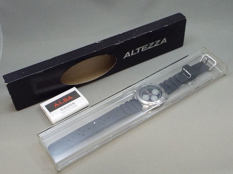 1円〜!! 良品! SEIKO セイコー TOYOTA ALTEZZA/トヨタ アルテッツァ コラボ/非売品 クロノグラフ クォーツ腕時計 V655-6100 【W105y1】_画像7