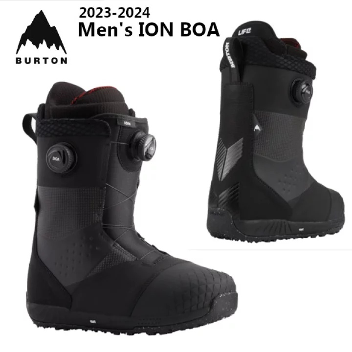 【未使用】BURTON バートン ION BOA 23-24アイオン ボア 最新モデル スノーボード ブーツ ブラック　カービング 最上位モデル　新品_画像4