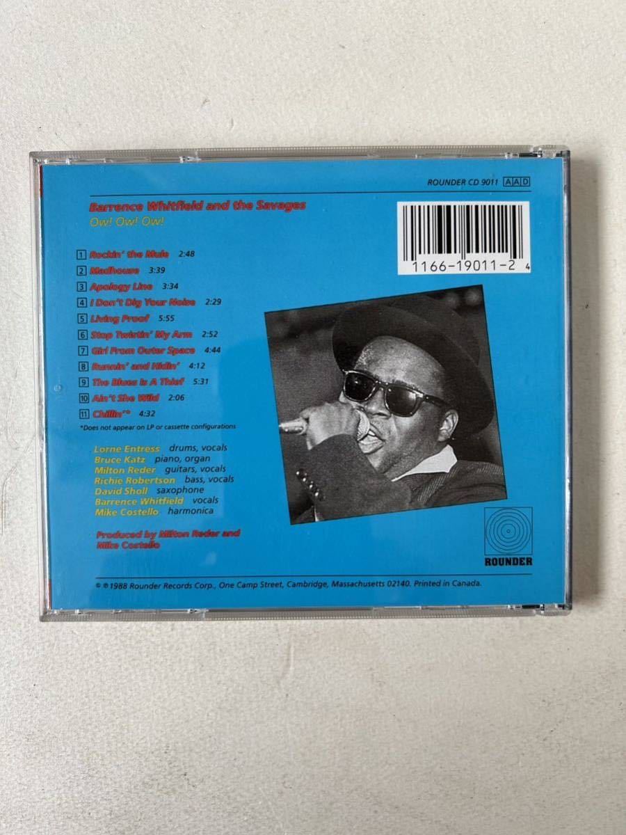 barrence whitfield and the savages / OW! OW! OW! CD リズム&ブルース系クレイジーシャウター ブラックロックンロール_画像2
