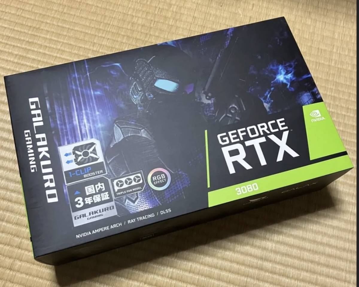 RTX3080 玄人志向 GG-RTX3080-E10GB-TP 非LHR NVIDIA GeForce GTXの画像1