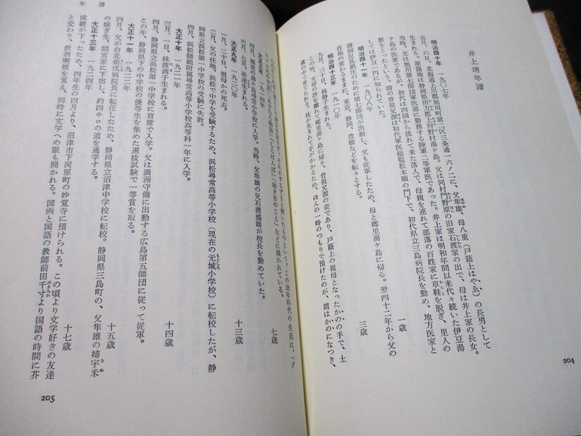 井上靖著者代表 聞き手／篠田一士・辻邦生 『わが文学の軌跡』 昭和52年4月初版発行 中央公論社 ビニルカバー/表紙カバー/帯カバーの画像8