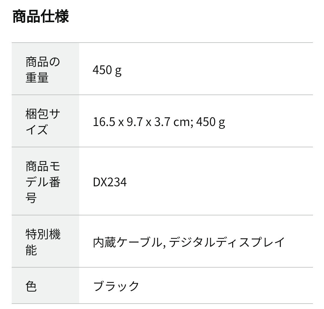 0602u2123　モバイルバッテリー 急速充電 40000mAhケーブル内蔵 PD18W QC22.5W対応 DX234