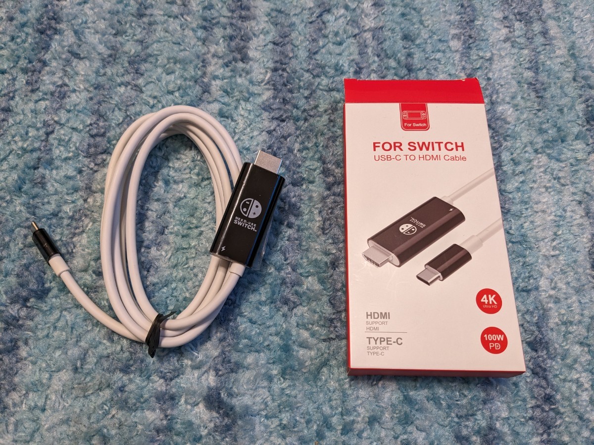 0602u2455　MATECH Switch Combo HDMI ケーブル 3in1（HDMI/Type-C/PD100W充電)【ドック不要/テレビ出力/解像度4K(30Hz)】_画像1