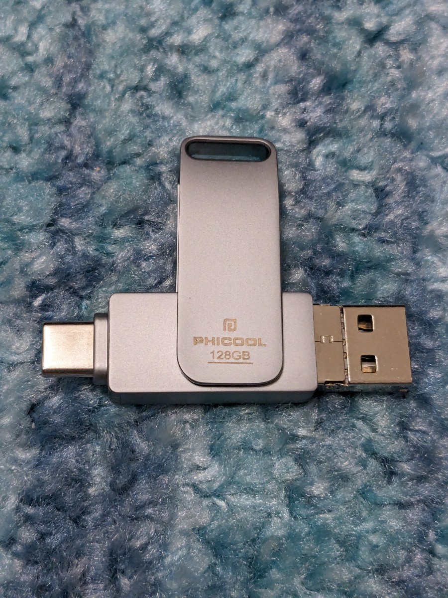 0602u2040 PHICOOL USBメモリ 128GB 4IN1 USB3.0＆Type-C & microUSB & Lightningの画像2