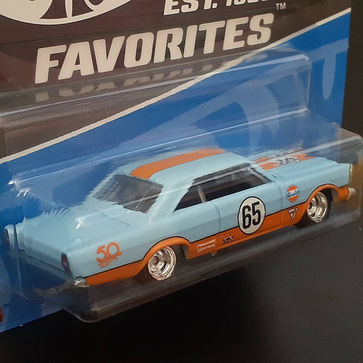 HOT WHeeL 65 FORD GALAXIE HW 50th GULF ガルフ ギャラクシー ミニカー ５０周年記念 LIMITED 日本未発売 MUSCLE CAR ホットウィール_画像6