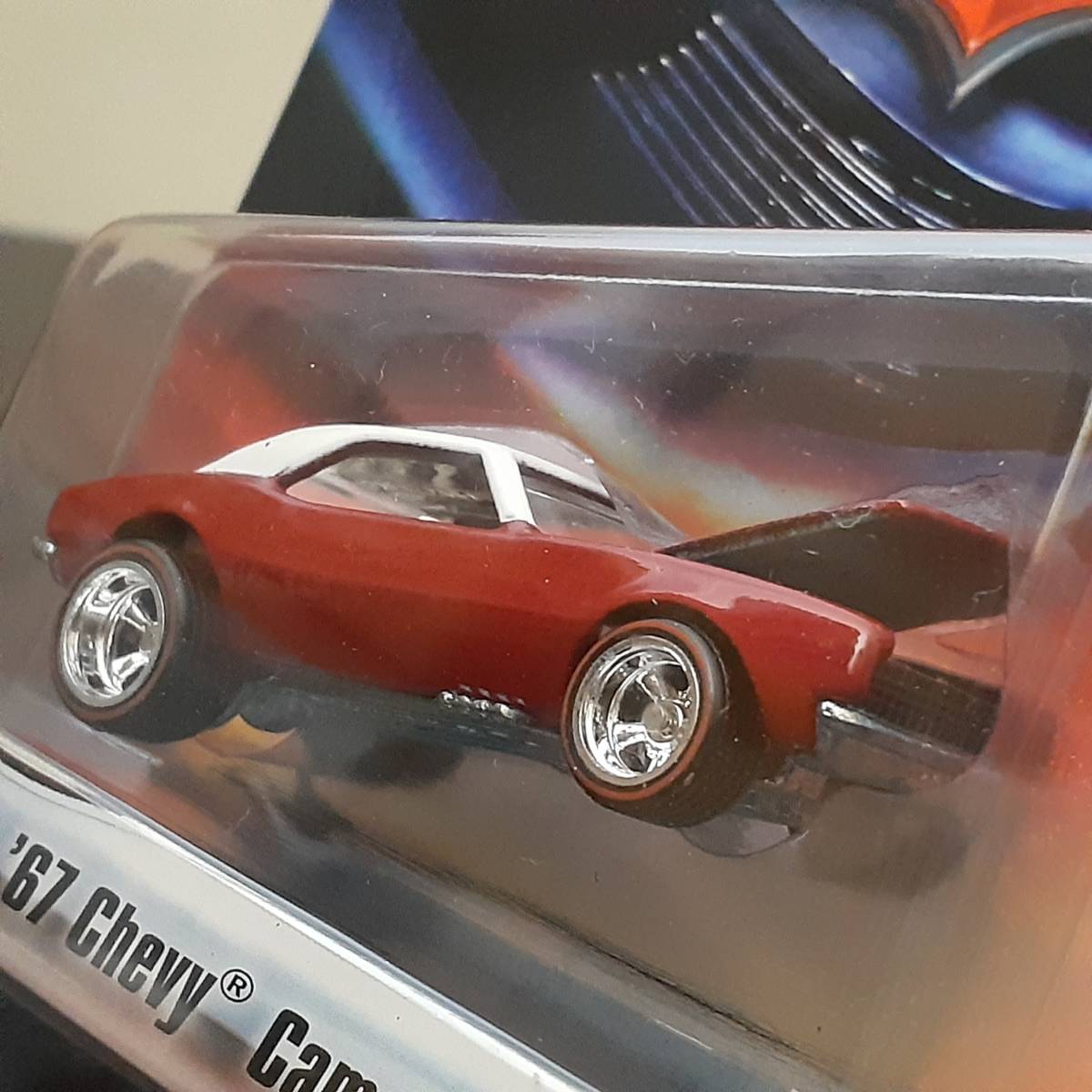 HOT WHeeLs 67 CHEVY CAMARO 槐 メタリック ボンネット開閉 カマロ ミニカー LIMITED ULTRA HOTS MUSCLE CAR マッスルカー ホットウィール_画像3