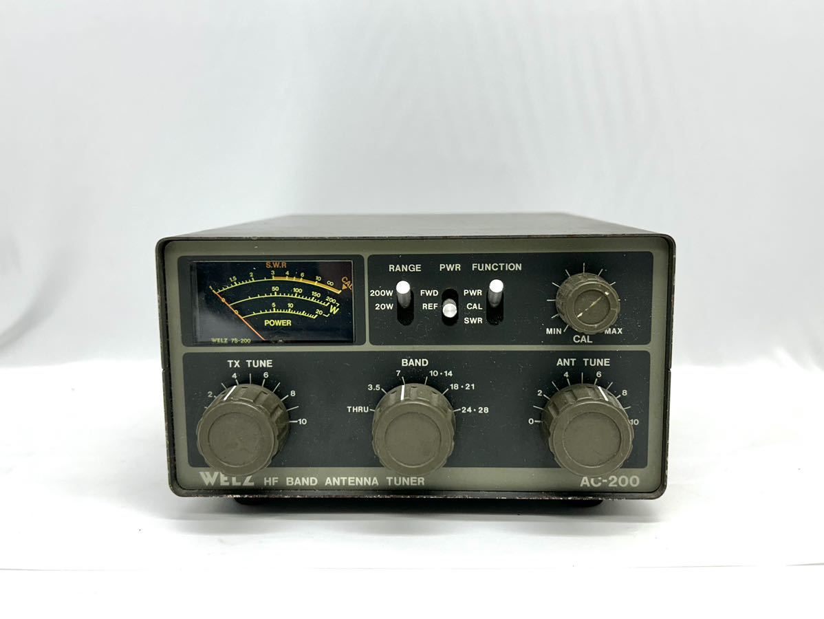 トランシーバー HF Band Antenna Tuner WELZ AC-200 WELZ AC-200 HF antenna tuner no check : Real Yahoo auction