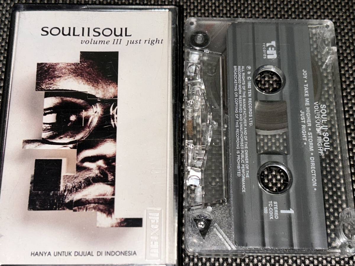 Soul II Soul / Volume III Just Right 輸入カセットテープ_画像1