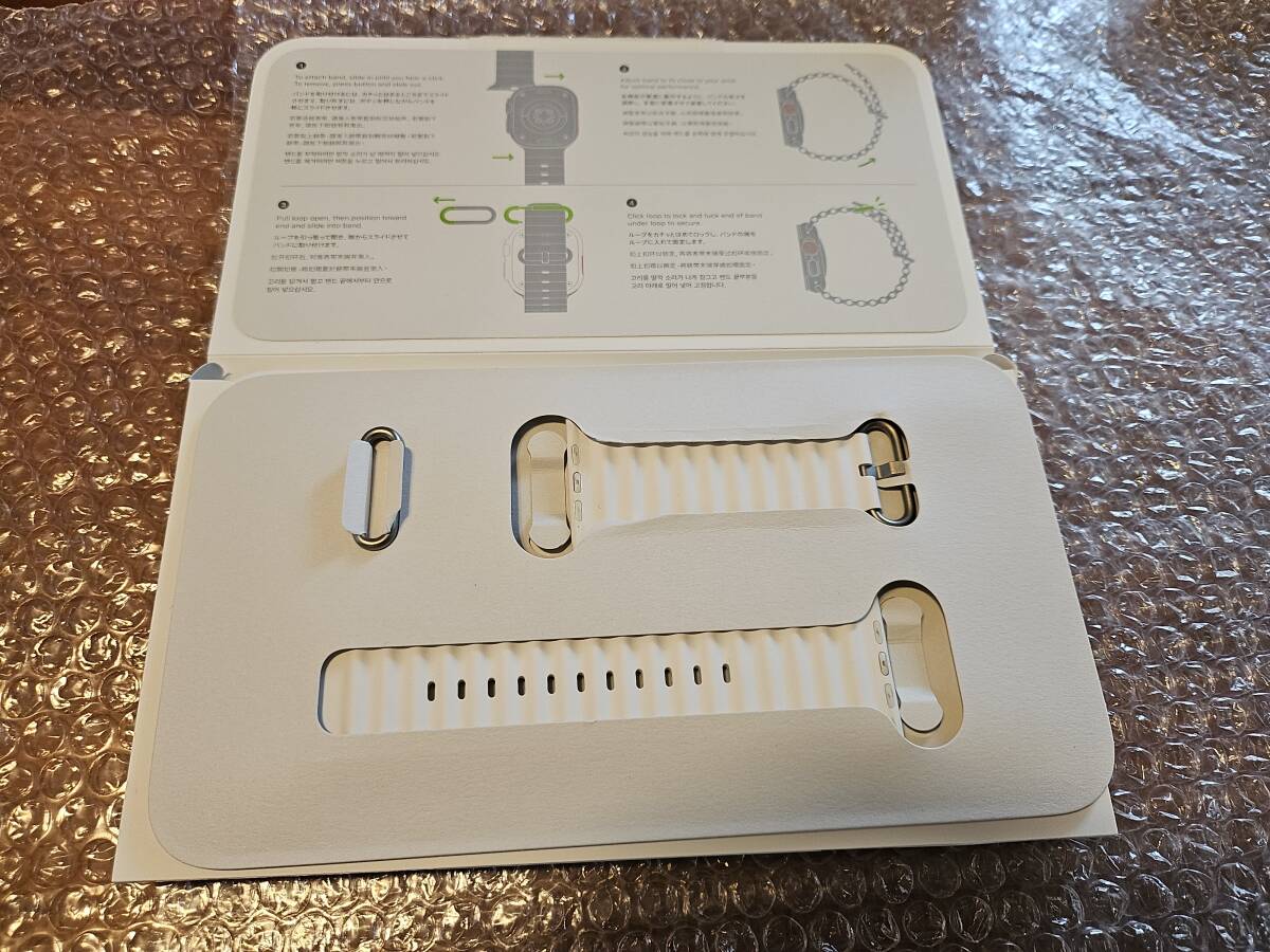 ( used beautiful goods )Apple Watch Ultra GPS+Cellular 49mm MNHF3J/A white Ocean band extra attaching 