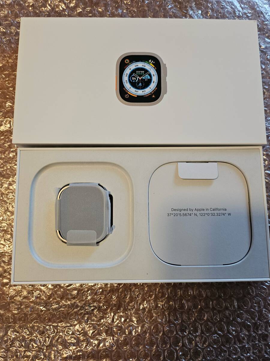 ( used beautiful goods )Apple Watch Ultra GPS+Cellular 49mm MNHF3J/A white Ocean band extra attaching 