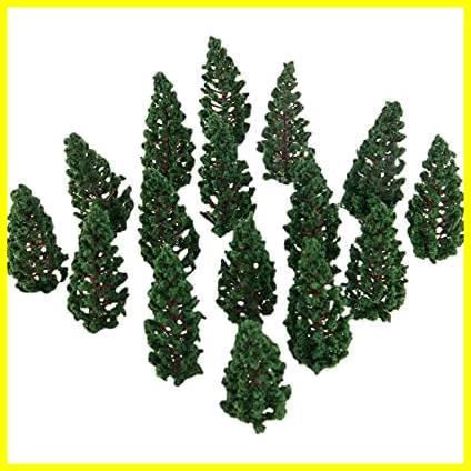 ジオラマ 樹木 モデルツリー 鉄道模型 木 樹木模型 鉄道 建築模型材料 松の木 箱庭 情景コレクションザ ミニチュア 50本セット 約78mm_画像3