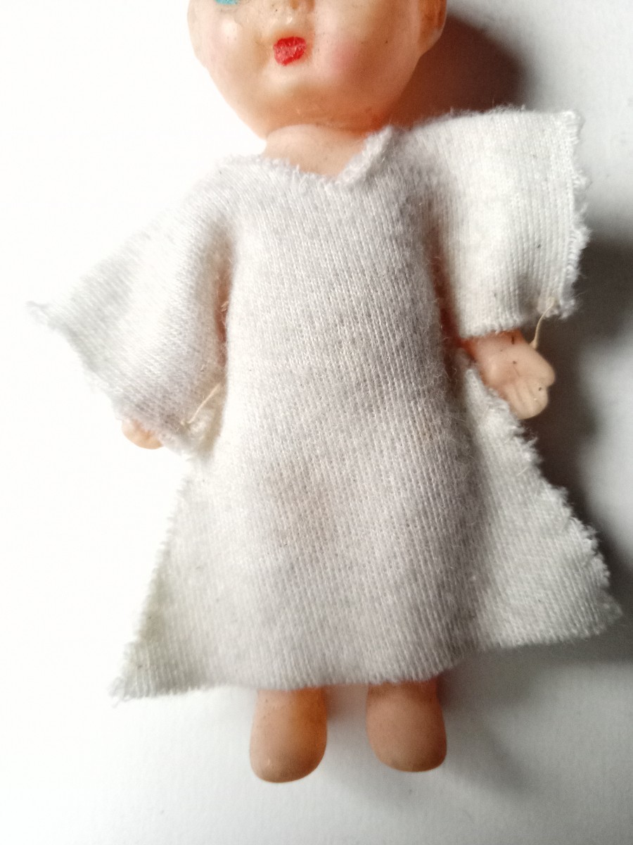 昭和レトロな人形　高さ約１０cm　赤ちゃん 人形 ドール ソフビ人形　検索キューピーちゃんキューピー人形_画像3