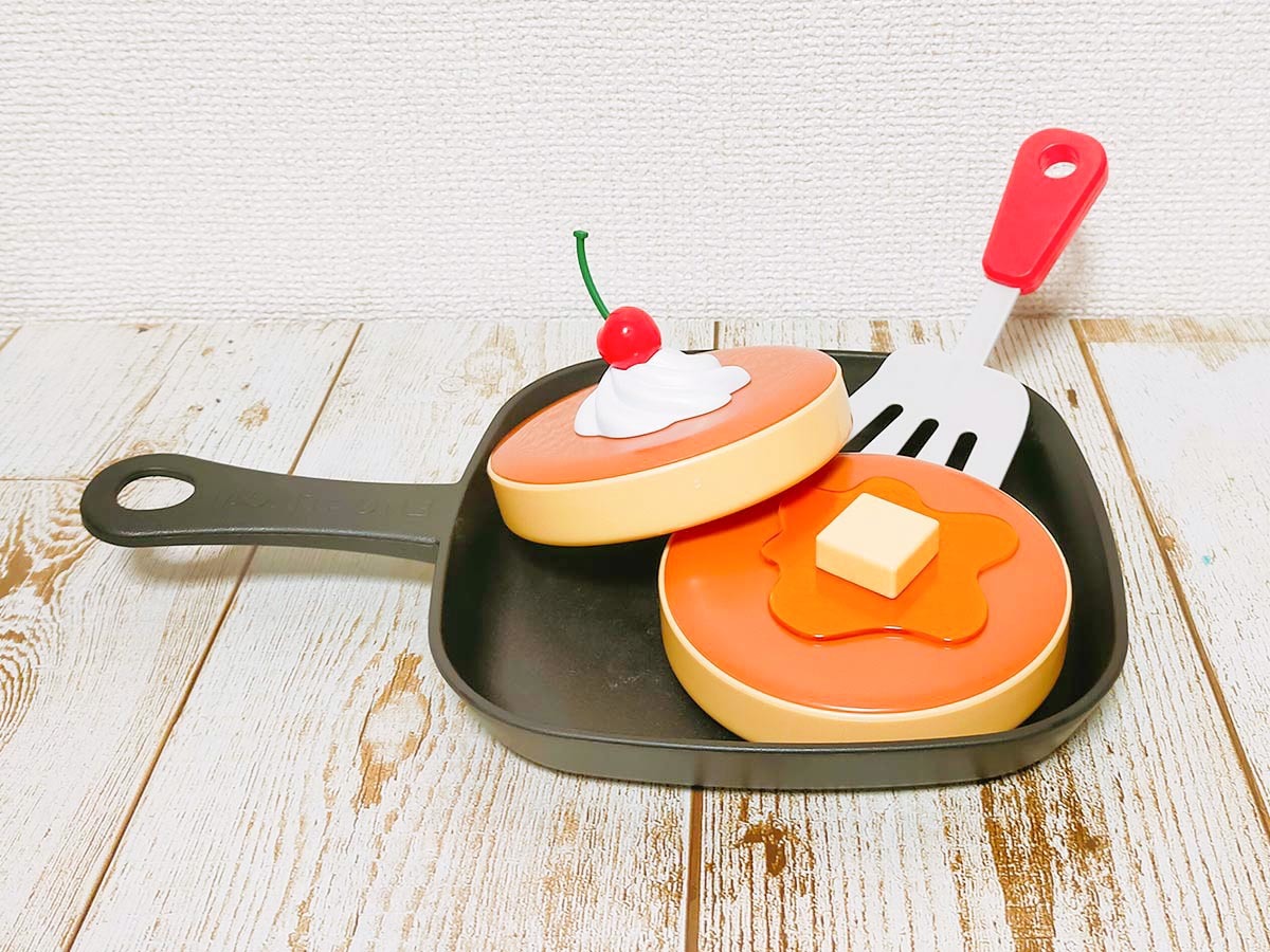  pancake set toy hot cake miniature geo llama Showa Retro Shokugan .. sample hotplate mother garden kitchen 