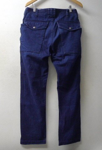 ◆SASSAFRAS ササフラス  Botanical Scout R Pants ボタニカル ブッシュ デニム パンツ INDIGO サイズSの画像3