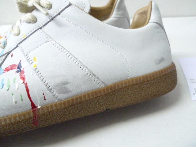 ◆Maison Margielaメゾンマルジェラ 42 2020ss PAINT SNEAKER ペンキ ペインテッド　ジャーマン スニーカー レプリカ 美 S57WS0240_画像3