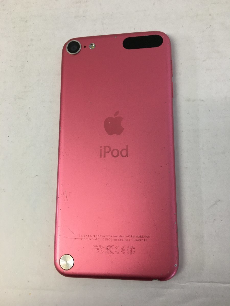 ◆アップル iPod A1421 傷スレあり 電源確認のみ 電池残量少ないです。ピンク ジャンク　現状_画像1