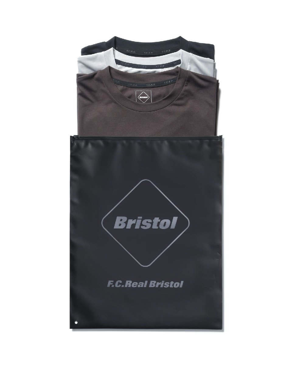 ◆F.C.Real Bristol FCRB 23aw 新品 POLARTEC POWER DRY 3PACK TEE 23AW 3PACK Tee　３枚セット Tシャツ サイズM FCRB-232047_画像2