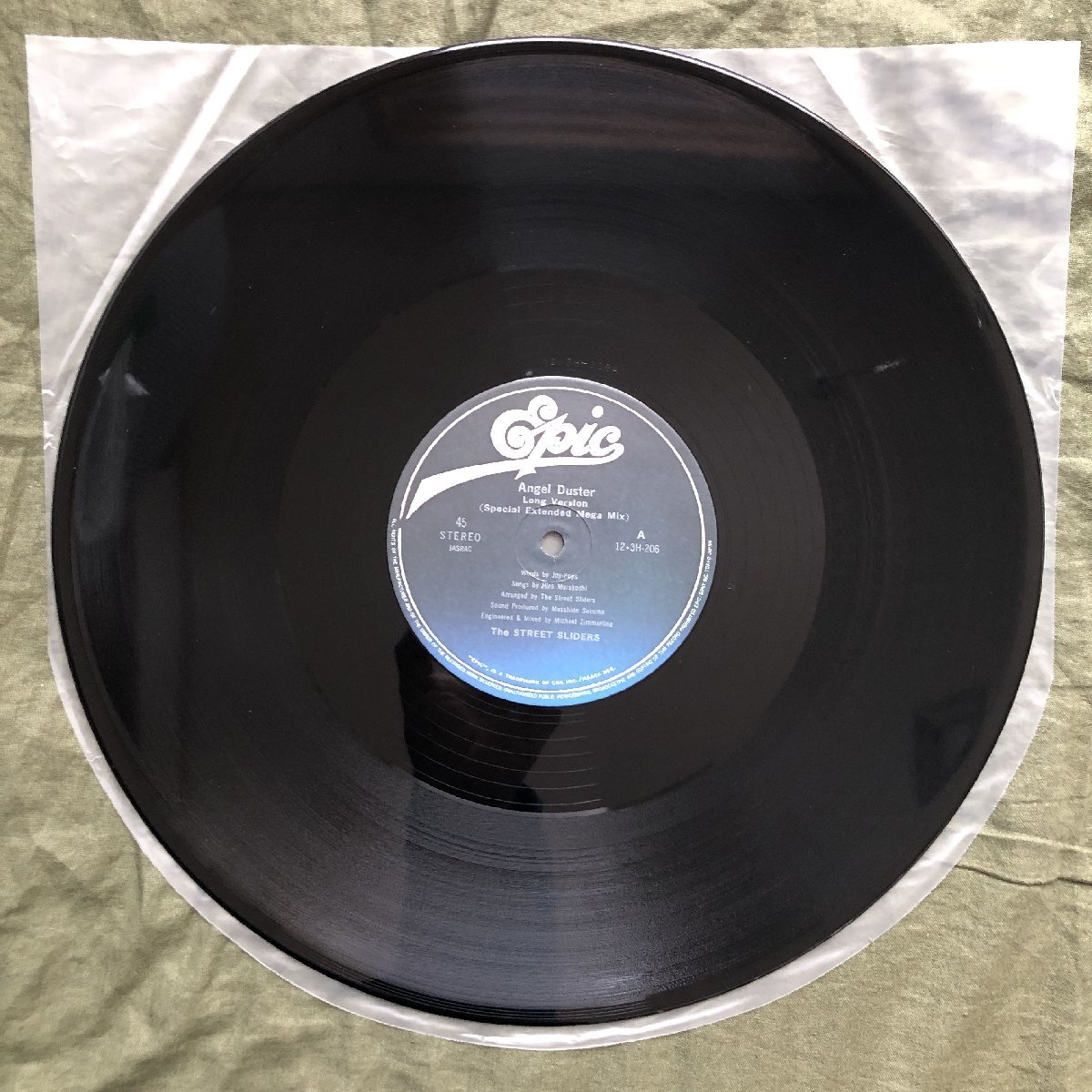 傷なし美盤 美ジャケ 1986年 Street Sliders 12''EPレコード Angel Duster (Long Version - Special Extended Mega Mix) ハリー, 蘭丸_画像8