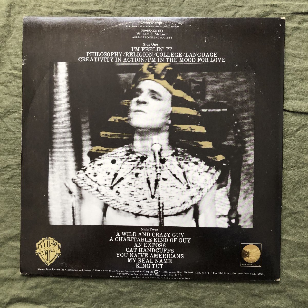原信夫Collection 良盤 1978年 米国 本国オリジナルリリース盤 スティーヴ・マーチン Steve Martin LPレコード A Wild And Crazy Guy_画像2
