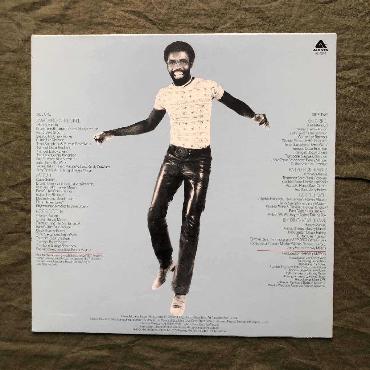 原信夫Collection 傷なし美盤 良ジャケ KENDUNT刻印 1975年 米国 本国初盤 Harvey Mason LPレコード Marching In The Street: Lee Ritenour_画像2